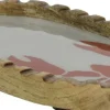 Decoris decoratiebord kreeft naturel / wit / rood 20 x 12 x 2 cm
