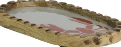 Decoris decoratiebord kreeft naturel / wit / rood 20 x 12 x 2 cm