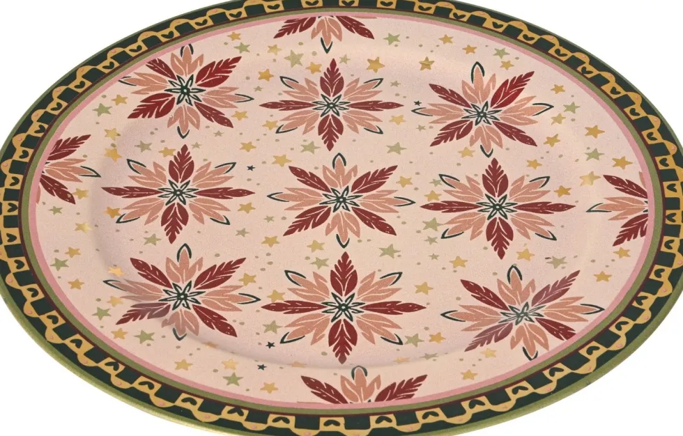 Decoris decoratiebord roze D 33 H 1,5 cm