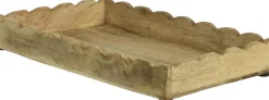 Decoris dienblad naturel mangohout 40,5 x 25 x 5,5 cm