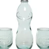 Decoris fles en glazen 3 stuks