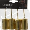 Decoris kandelaar goud D 2,3 H 9,2 cm