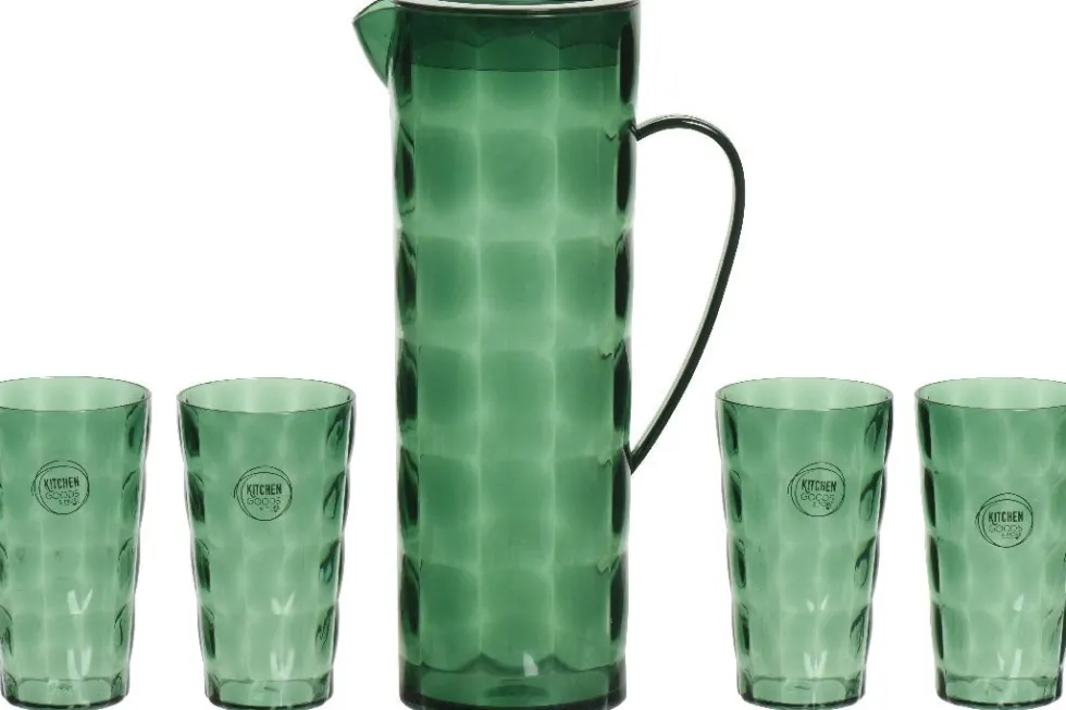 Decoris kan Enzo met bekers groen 5-delig