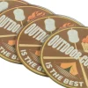 Decoris onderzetter Outdoor Cooking multi D 9 H 2,3 4 stuks