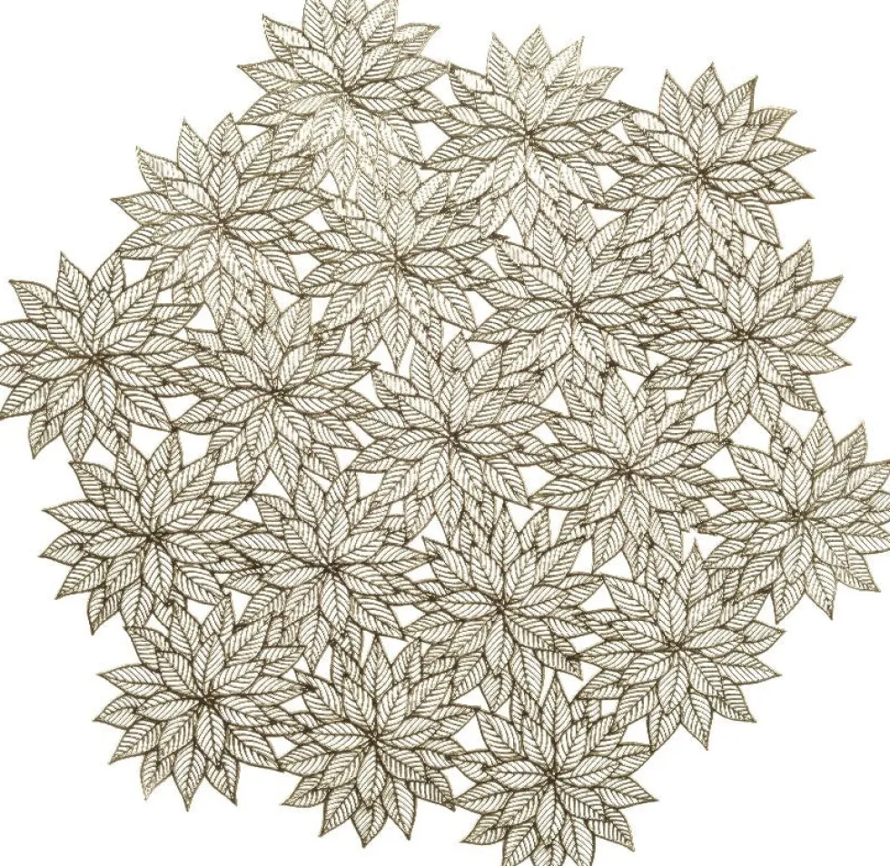 Decoris placemat goud D 38 cm