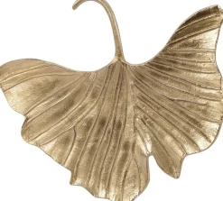 Decoris schaal ginkoblad goud 25 x 22 x 2 cm