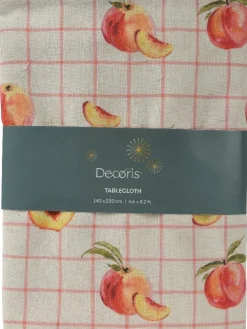 Decoris tafelkleed Perzik 140 x 250 cm