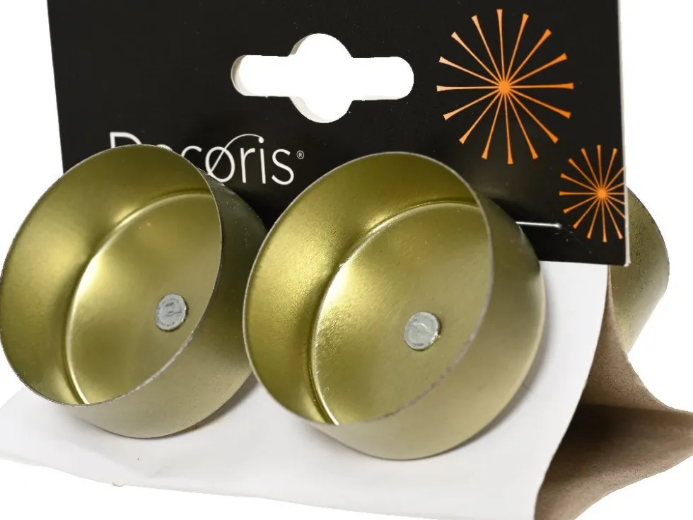 Decoris waxinelichthouder goud D 4,2 H 7 cm