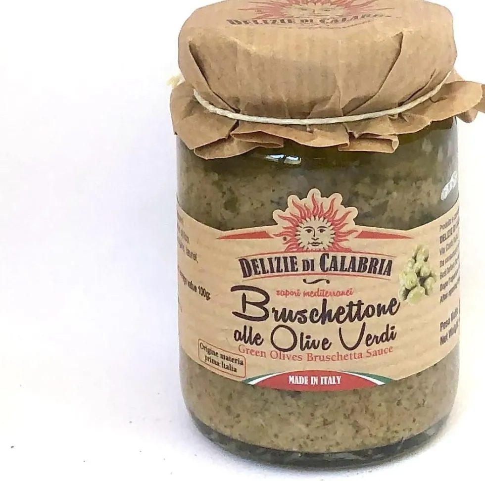 Delizie di Calabria dipsaus bruschetta groene olijven 90 g