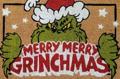 Deurmat The Grinch bruin / groen 60 x 40 x 1,5 cm