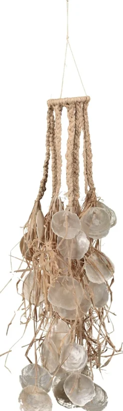 Dijk Natural Collections decoratiehanger Capiz naturel 75 x 10 x 10 cm