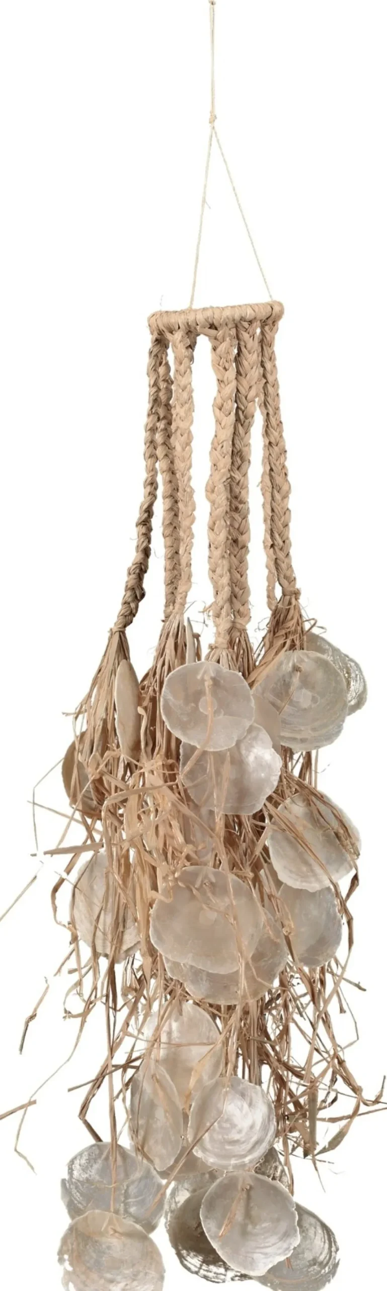 Dijk Natural Collections decoratiehanger Capiz naturel 75 x 10 x 10 cm