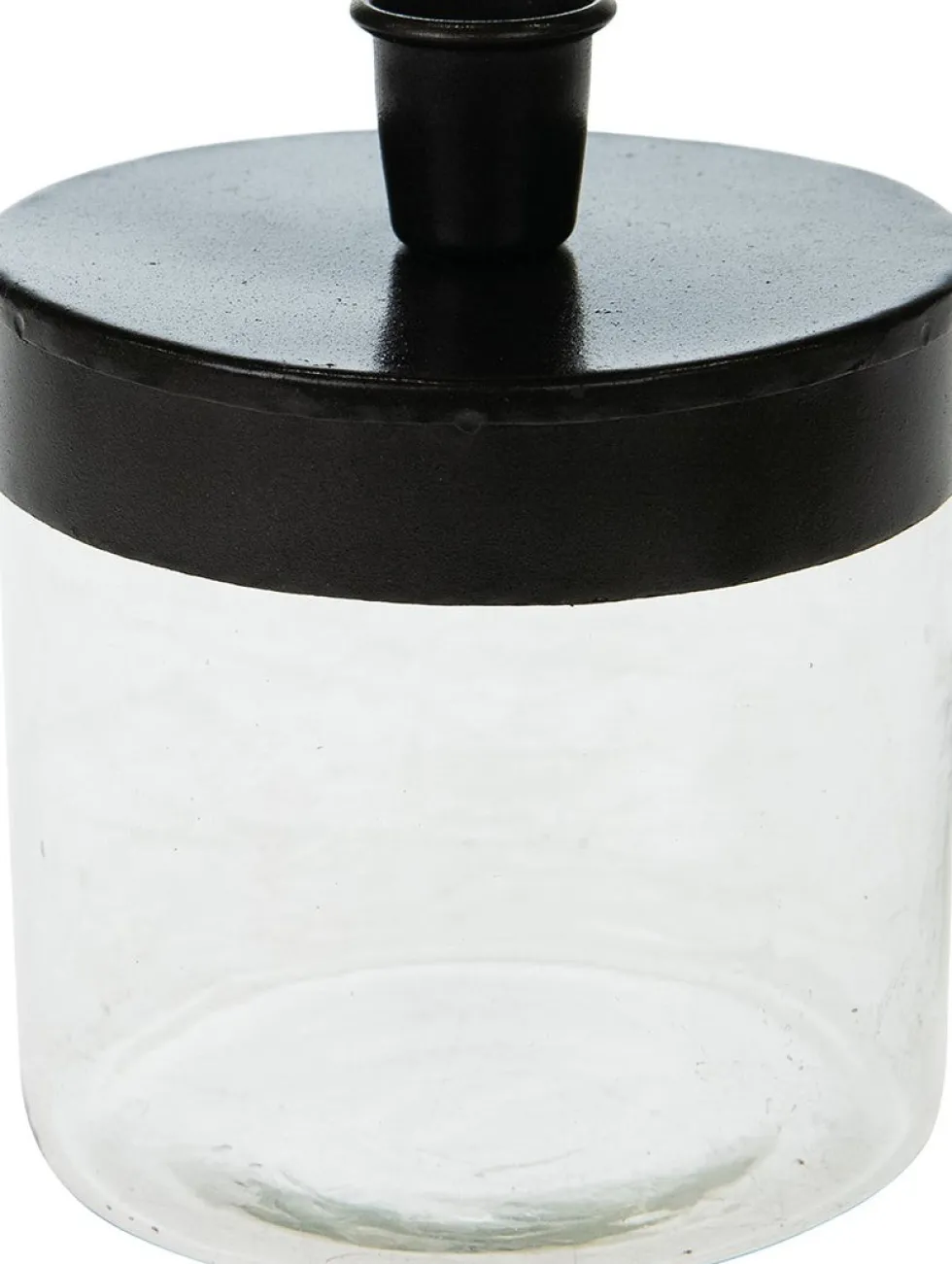 Dijk Natural Collections kandelaar zwart / zilver D 10 H 13 cm