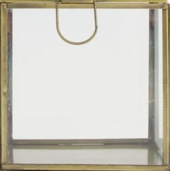 Dijk Natural Collections opbergdoos goud 11 x 11 x 11 cm