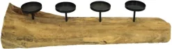 Dijk Natural Collections waxinelichthouder Camilla naturel 70 x 2 x 16 cm