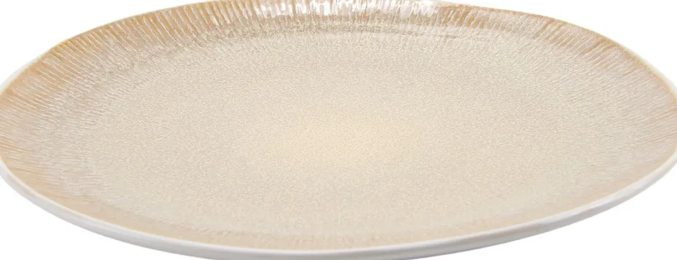 Dinerbord Tzia beige / wit D 26 H 1 cm