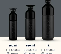 Dopper drinkfles Insulated blazing black 1000 ml