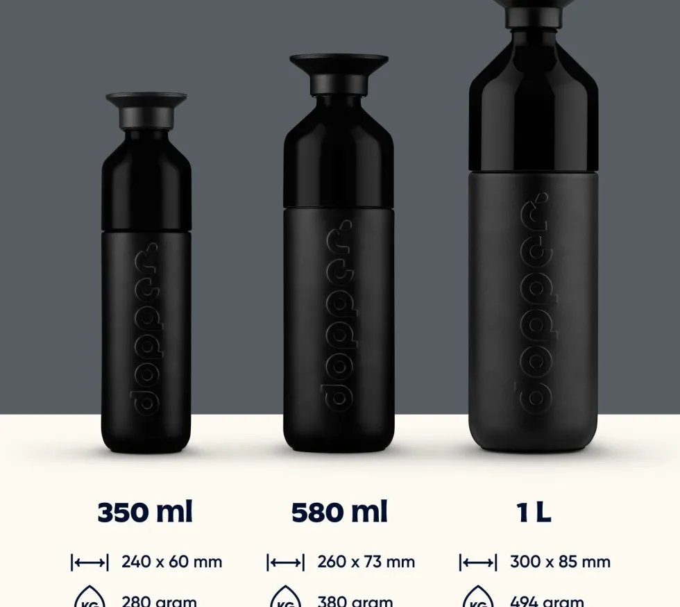 Dopper drinkfles Insulated blazing black 350 ml