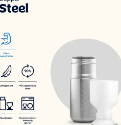 Dopper drinkfles Steel 350 ml