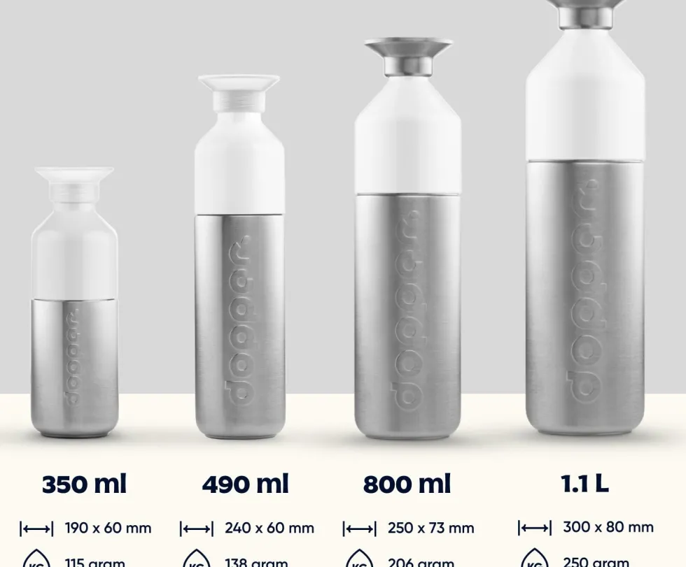 Dopper drinkfles Steel 350 ml