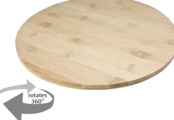 draaibare serveerplank naturel D 35 H 4 cm