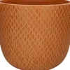 Duif bloempot Bell bruin D 27 H 24 cm
