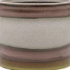 Duif bloempot Horizon wit / roze / groen D 12,5 H 10,5 cm