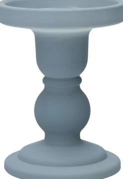 Duif kandelaar Liora blauw D 8,5 H 11 cm