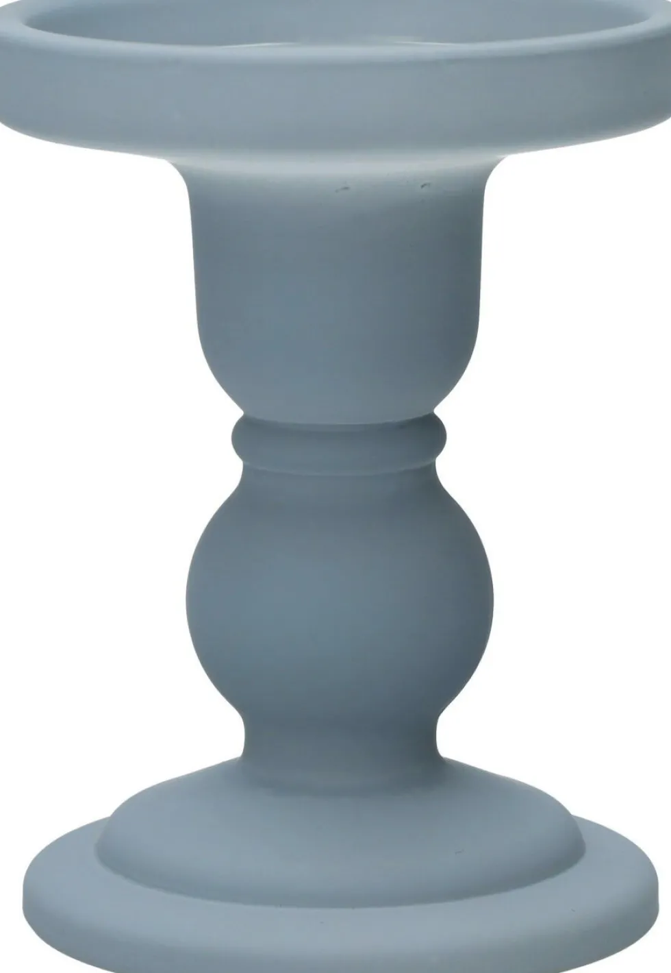 Duif kandelaar Liora blauw D 8,5 H 11 cm