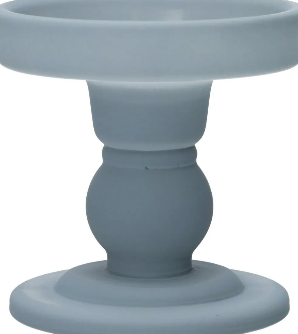 Duif kandelaar Liora blauw D 8,5 H 8,5 cm