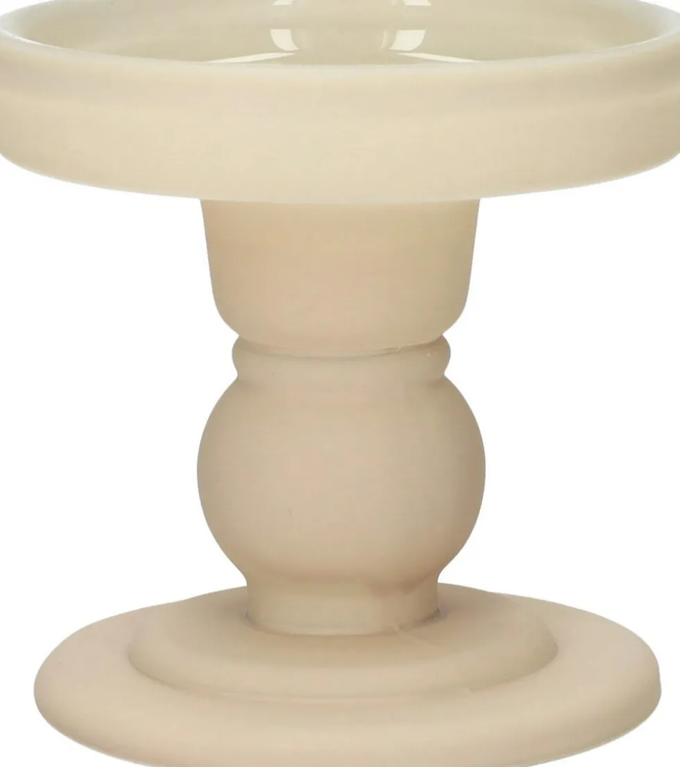 Duif kandelaar Liora crème D 8,5 H 8,5 cm