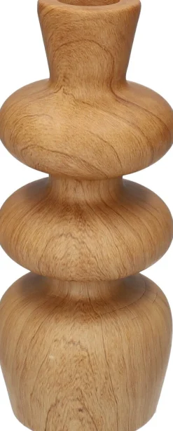 Duif kandelaar naturel D 8,5 H 20,8 cm