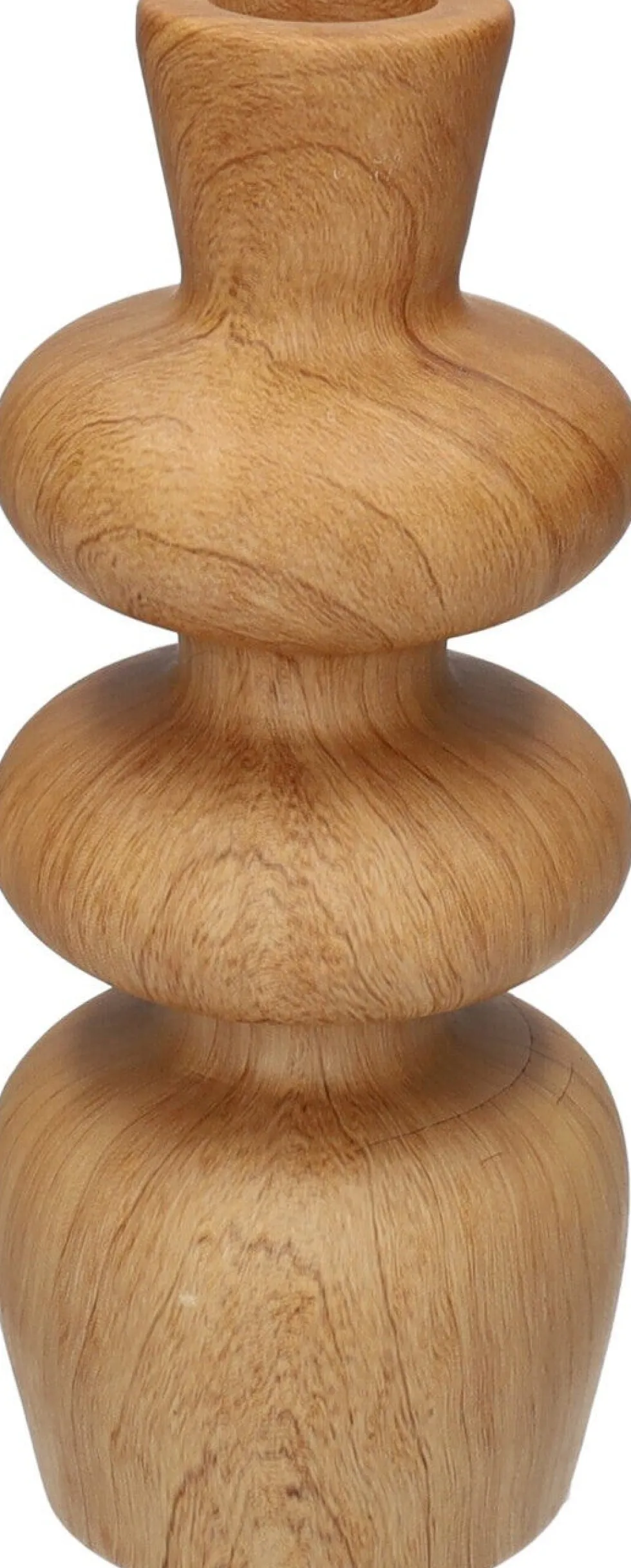 Duif kandelaar naturel D 8,5 H 20,8 cm