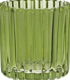 Duif waxinelichthouder Bliss groen D 7,5 H 7,4 cm
