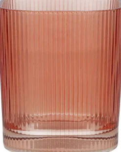 Duif waxinelichthouder oranje D 8 H 9 cm