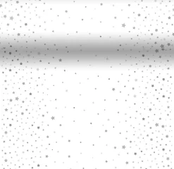 Duni 3-in-1 tafeldecoratie Silver Stardust wit 40 x 480 cm