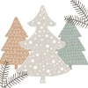 Duni servet Graphic Trees wit 33 x 33 cm 20 stuks