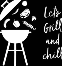 Duni servet Grill & Chill zwart 33 x 33 cm 20 stuks