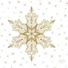 Duni servet Snowstars White wit 24 x 24 cm 20 stuks