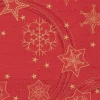 Duni servet Star Shine rood 24 x 24 cm 20 stuks