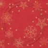 Duni servet Star Shine rood 33 x 33 cm 20 stuks