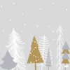 Duni servet Winter Trees grijs 40 x 40 cm 20 stuks