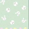 Duni tafelkleed Happy Easter groen 138 x 220 cm