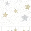 Duni tafelkleed Snowstars White wit 138 x 280 cm