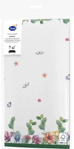 Duni tafellaken Breezy Butterfly multi 138 x 220 cm