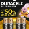 Duracell alkaline plus power AA 4 stuks