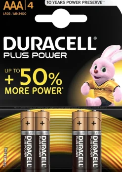 Duracell alkaline Plus Power batterij AAA 4 stuks