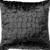 Dutch Decor sierkussen Colette zwart 45 x 45 x 10 cm