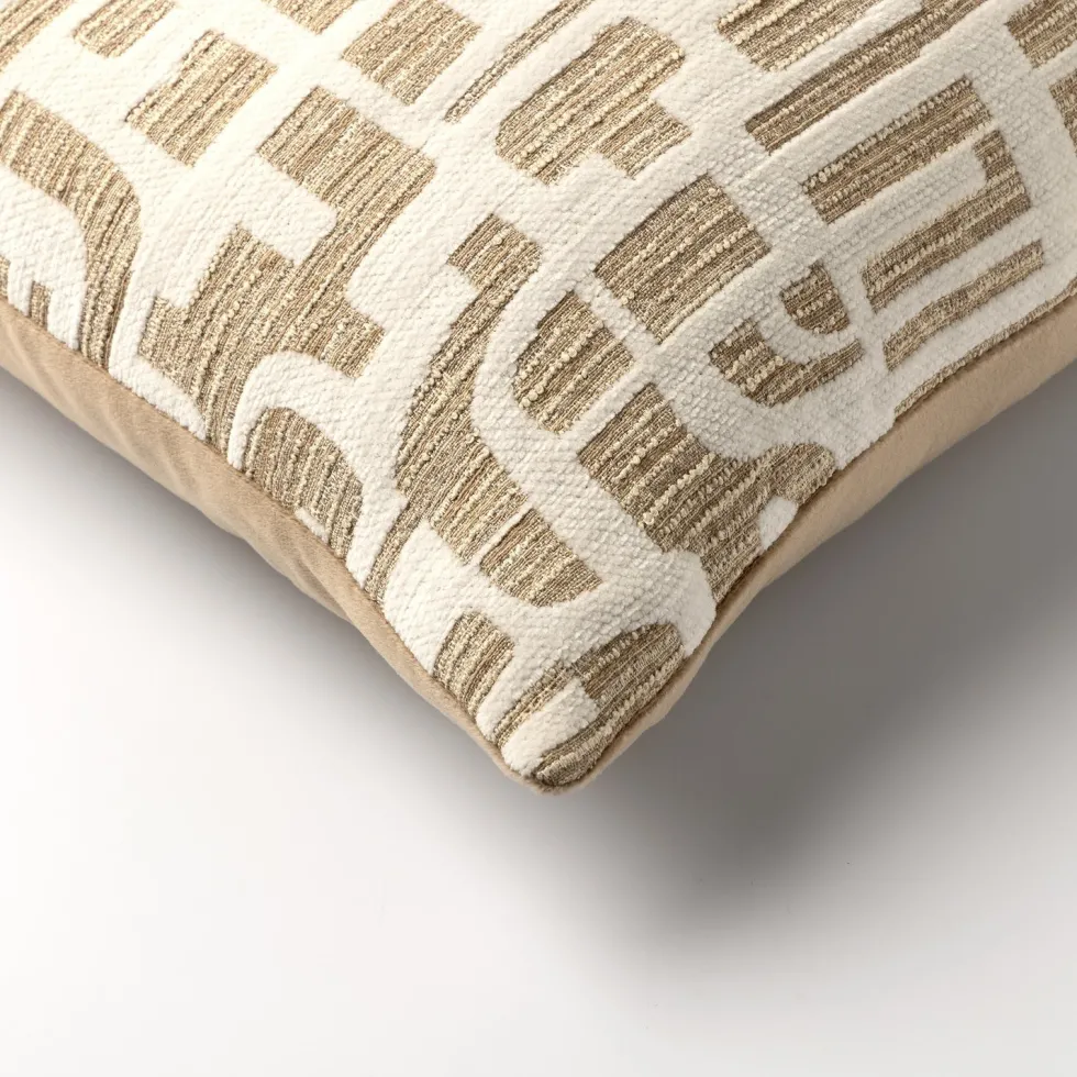 Dutch Decor sierkussen Fabia beige 45 x 45 cm