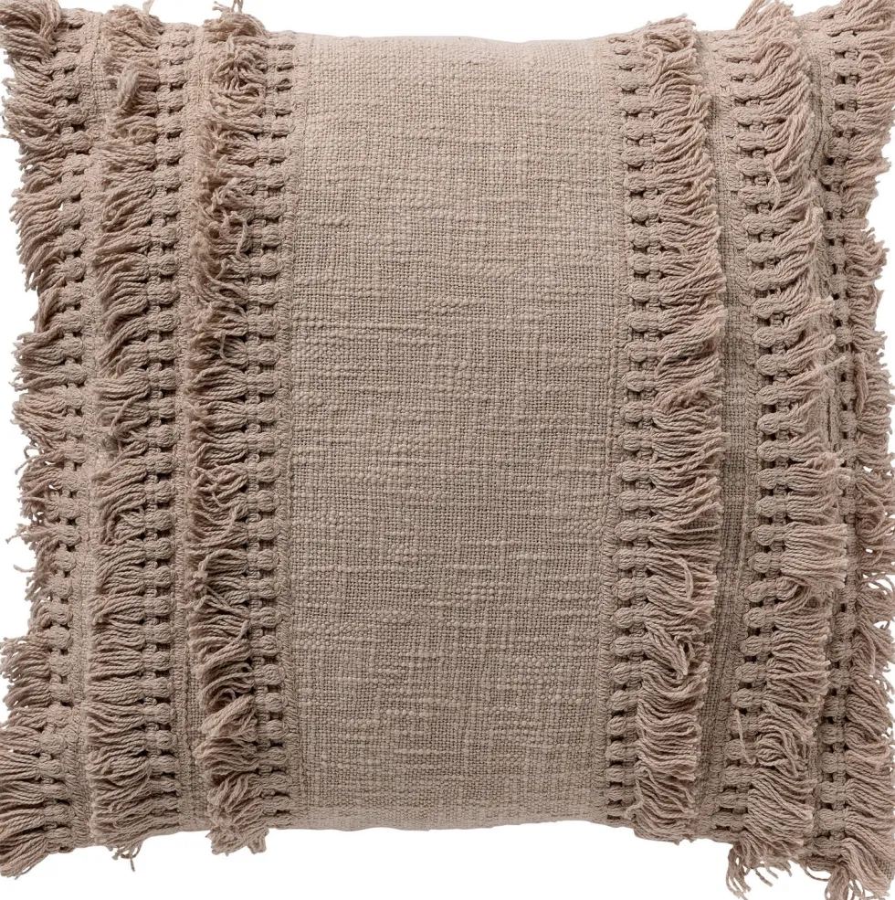 Dutch Decor sierkussen Fara beige 45 x 45 cm